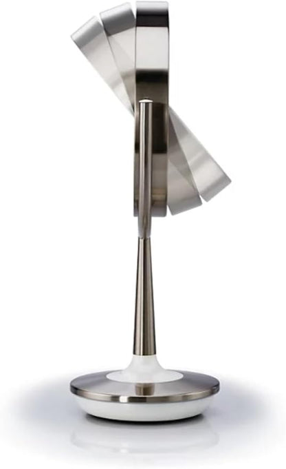 Brookstone Cordless Illuminated Makeup Mirror Silver