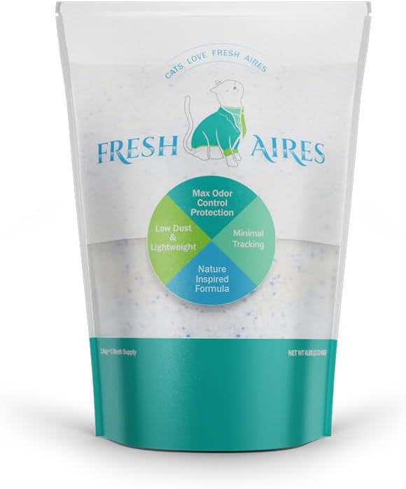 Silica Crystal Cat Litter – Unscented, Lightweight, Non-Clumping, Low Dust & Tracking, Long-Lasting Odor Control for Cats and Kittens – 6 lb Bag of Crystal Litter-Mewly Pet