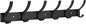 Coat Rack Wall Mount, Coat Hook Wall Mount, Wall Hooks for Hanging, Hat Rack for Walls, Coats Hanger with 12 Hook, Towel Hooks for Bathrooms (1 Pack, Black)