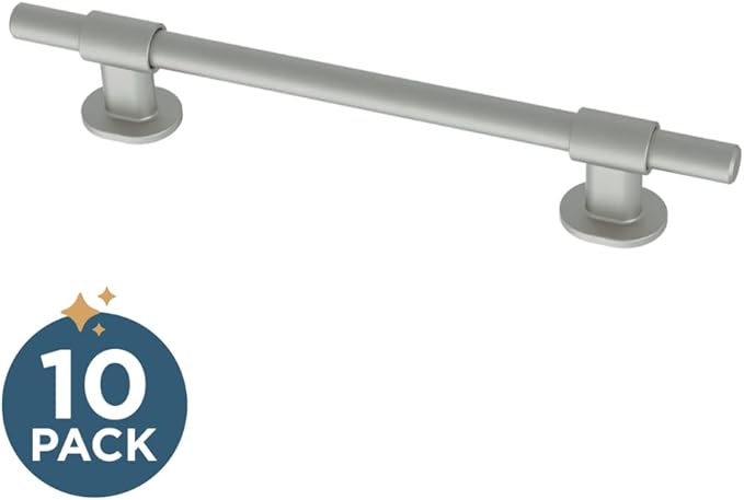 Franklin Brass Adjusta-Pull (5-Pack) Adjustable Drawer Pulls | Fits 1-3/8 to 6-5/16 Inch Hole Centers | Satin Nickel Cabinet Handles| Francisco P44365-SNM-B