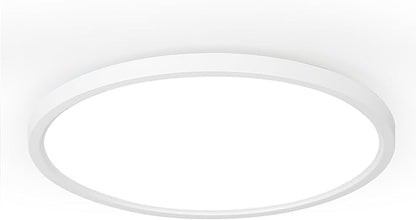 TALOYA 10 Inch LED Flush Mount Ceiling Light Fixture White, 5-in-1 CCT Selectable (3000K/3500K/4000K/5000K/6500K), 20W 0.94inch Thickness Ultra-Slim Surface Mounted Lighting Fixture for Basement