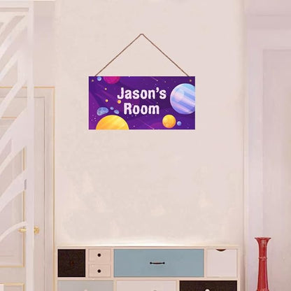 Personalized Sign Galaxy Decor For Boys Room, Stars Themed Bedroom Decor, Outer Space Room Decor, Universe Decorations For Kids Room Nursery Little Man Cave