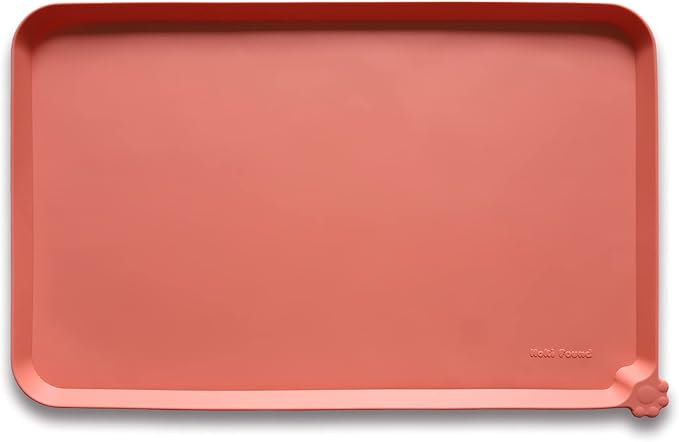 Hoki Found -Waterproof Pet Feeding Mats with High Lips - Multiple Size and Colors for Dogs, Cats & Others-BC-Mewly Pet