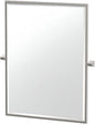Gatco 5669FS A-Line Framed Ractangle Mirror, 32.5 Inch, Satin Nickel
