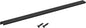 uxcell Cabinet Finger Edge Pull, 1pcs 600mm / 23.62" Aluminum Alloy Back Mount Hidden Cabinet Pulls Concealed Handle for Home Kitchen Drawer Cabinet, Black