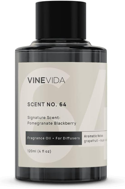 VINEVIDA [4 Fl Oz] Pomegranate Berry Fragrance Oil for Cold Air Diffusers, Essential Oils for Diffuser Oil Refill & Air Freshener Room Spray