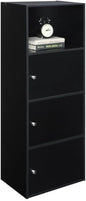 Convenience Concepts Xtra-Storage 3 Door Cabinet in Black Wood Finish