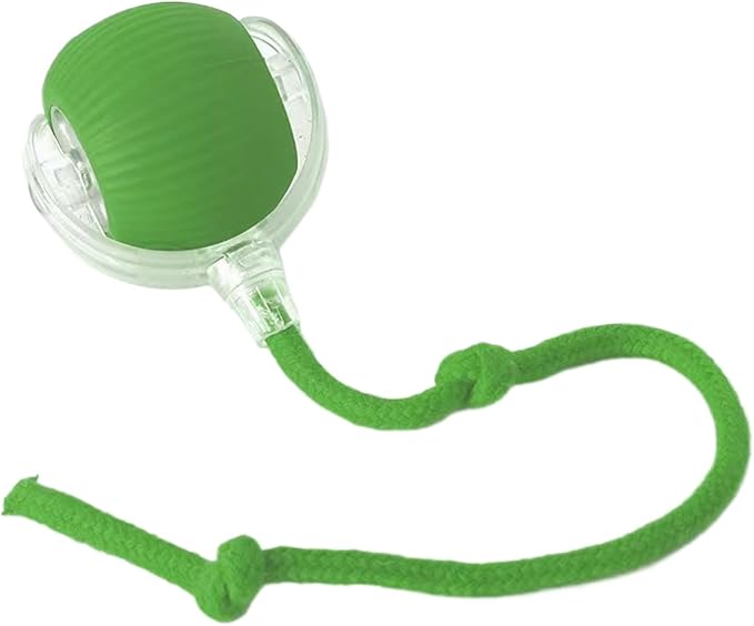 Electric Cat Toy - Automatic Rolling cat Toy with Motion sensors, Designed for Indoor Cats, Suitable for Solo Play (USB Rechargeable) (Greener)-Mewly Pet