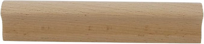 2Pcs Unfinished Beech Wood Solid Furniture Pulls Handles,Unfinished Unpainted Paintable Wooden Handles Cupboard Closet Drawer Handle Pull,Length 5.12",Hole Dis.3.78"