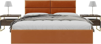 VANT Upholstered Wall Mounted Panels, Padded & Tufted Floating Headboard Panel, Head Boards - Twin, Full, Queen and King Bed Size – Soundproof & Sturdy, Easy to Install - 4 Panels Per Box 39"x11.5"