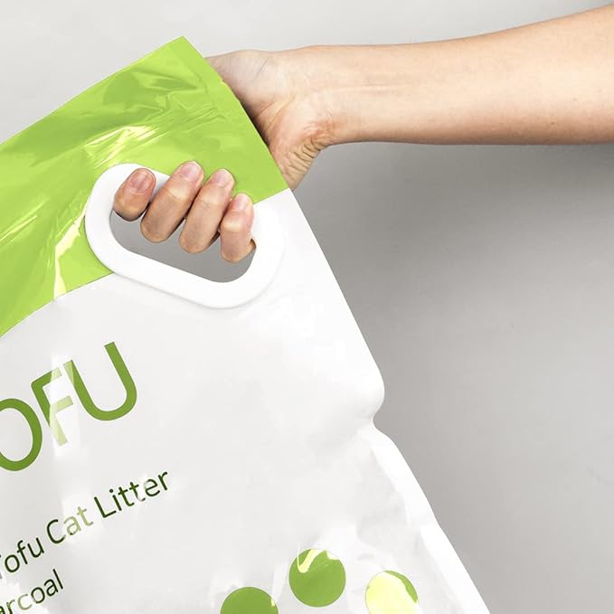I AM TOFU - Tofu Cat Litter, Natural Flushable, Dust Free, Extra Clumping Pellet Litter (10 LBS, Green Tea)-Mewly Pet