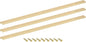 uxcell Cabinet Finger Edge Pull, 3pcs 800mm/31.5 Aluminum Alloy Back Mount Hidden Cabinet Pulls Concealed Handle for Home Kitchen Drawer Cabinet, Gold