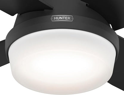 Hunter 52389 Dempsey Ceiling Fan 52 inches Matte Black