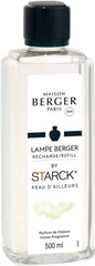 Maison Berger - Peau d'Ailleurs - Lampe Berger Fragrance Refill Oil for Home Diffusers - Luxury Air Freshener with Green Notes, Iris & Leather Notes - 16.9 Fl Oz (500ml)