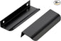 Ravinte Hardware 30 Pack Black Cabinet Handles, 4.75 Inch (120mm) Finger Edge Pulls, 3.75 Inch Hole Center, Finger Pulls for Cabinets