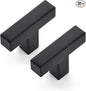 Ravinte 32 Pack 2 inch Length Square Cabinet Pulls Matte Black Stainless Steel Kitchen Drawer Pulls Cupboard Handles Cabinet Handles