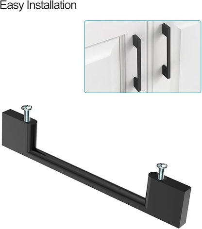 10 Pack Matte Black Cabinet Pulls 3 Inch Cabinets Handles Kitchen Hardware for Cabinets Black Dresser Pulls