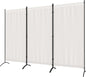 Morngardo Room Divider Folding Privacy Screens 3 Panel Partitions Dividers Portable Separating for Home Office Bedroom Dorm Decor
