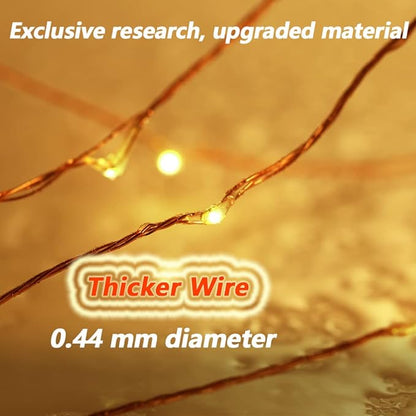 165Ft Ultra Long 500 LEDs String Lights Plug in, with Switch/Timer, Waterproof Dimmable Copper String Lights for Home/Holiday Decor, 8 Modes Fairy Lights with Remote, Warm White UL Listed