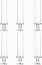Hurricane Candle Holder Glass Taper Hurricane Clear Tall Candlestick Candles Holders Table Centerpiece Wedding Party Dining Event Home Decor (6)