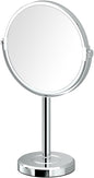Gatco 1386C Latitude II Minimalist Bathroom Counter Top Vanity, 3x Magnification Makeup Mirror, 12.5" Height, Chrome