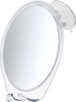 HONEYBULL Fogless Shower Mirror with Suction Mount & Swivel – Anti-Fog Acrylic Bathroom Mirror for Shaving – Built-in Razor Holder, Easy Install, Home Shower Accessory (Extra-Large)