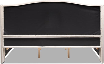 Jennifer Taylor Home Fontana Wingback Upholstered Platform Bed Frame