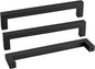 goldenwarm 1 Pack 8 Inch Black Cabinet Handles Matte Black Drawer Pulls Stainless Steel Cabinets Hardware Square Bar Modern for Kitchen Bathroom Cupboard