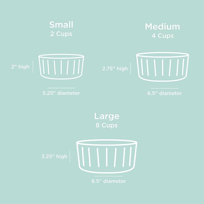 Waggo Ripple Ceramic Dog Bowl for Medium and Large Breeds - Modern with Matte Finish, Heavyweight Durable Pet Food and Water Dish Crock, Dishwasher Safe (Medium, Cloud)-Mewly Pet