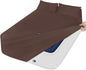 California King Sheet Sets for Air Mattress - Extra Deep Pocket Cal King Sheet Set - 3Pcs Side Storage Pocket Fitted Sheet & Pillowcases Easily Fits 16in to 24in Pillow Top Air Bed Mattress - Brown