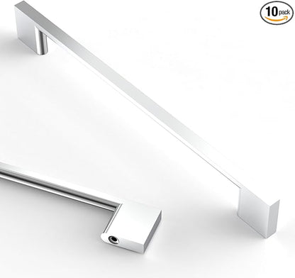 Asidrama 10 Pack 7.5 Inch(192mm) Polished Chrome Kitchen Cabinet Handles, Cabinet Pulls Kitchen Cabinet Hardware for Cupboard Drawer Pulls