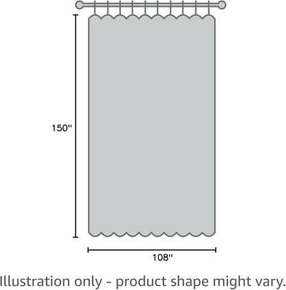 NICETOWN Floor to Ceiling Curtains, Room Divider Curtain Screen Partitions, Vertical Blind for Sling Door, Window Curtains Privacy Blinds for Patio (White, Single Panel, 9ft Tall x 12.5ft Wide)