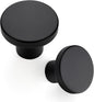 Ravinte 20 Pack Cabinet Knobs Black Kitchen Cabinet Knobs Round Dresser Drawer Knobs Matte Black Drawer Pulls Closet Door Knobs 1-1/5 Inch
