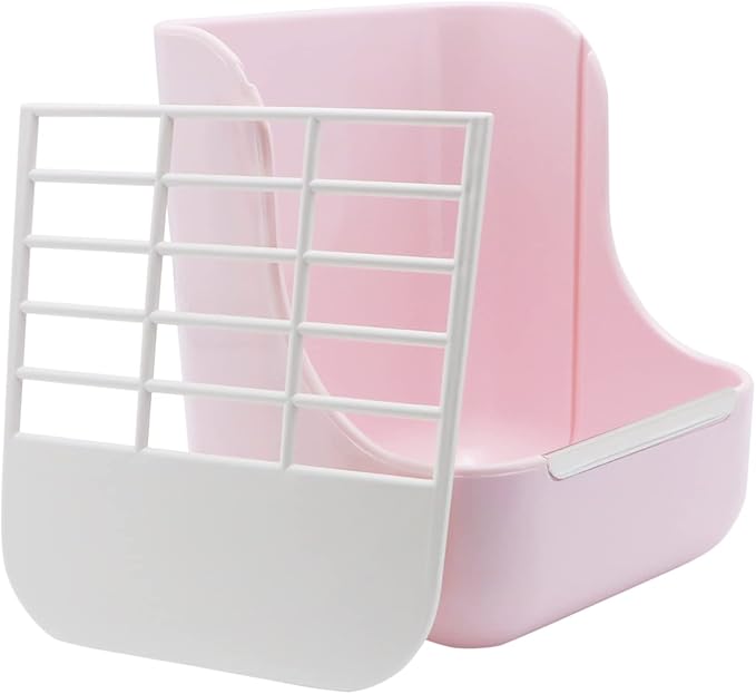 Litewoo Rabbit Hay Feeder Food Bowl Feeding Rack for Small Animal Guinea Pig Chinchilla Bunny Cage Accessories-Mewly Pet