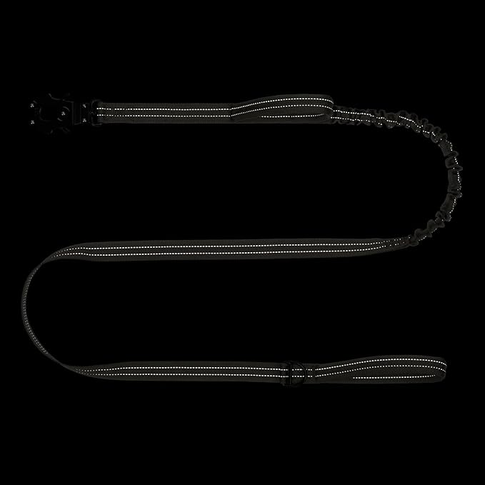 ICEFANG Tactical Dog Leash,K9 Training Walking Bungee Lead with 2 Control Handle,Heavy Duty Quick Release Metal Clasp,for Medium Large Breed (Reflective Green, 6 FT)-Mewly Pet