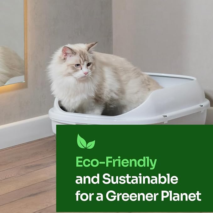 Tofu Cat Litter – Clumping, Flushable, Ultra Absorbent & Fast Drying | 100% Natural, Dust-Free, Low Tracking | Water-Soluble & Eco-Friendly (2.5 lbs x 1 Bag)-Mewly Pet