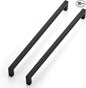 JOY DECOR 30 Pack Cabinet Handles, Black Cabinet Pulls, 12-3/5 Inch Kitchen Closet Handles Square Drawer Pulls Stainless Steel Drawer Hardware, 320mm Hole Centers