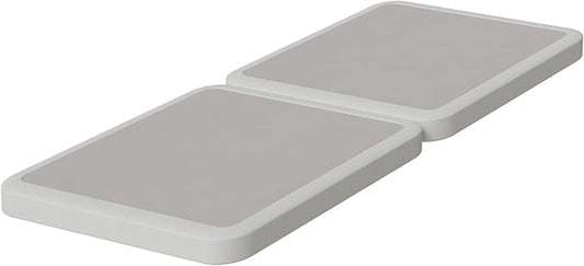 Nutan Inch Sturdy Box Spring for Mattress Support-Durable and Fully Assembled, Natural Wood Twin, White, 2" Foundation