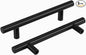 homdiy Black Cabinet Handles 30Pack 3-3/4inch Hole Center Kitchen Drawer Pulls and Knobs Stainless Steel Cabinet Hardware for Bathroom, Cupboard