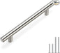 homdiy 50 Pack Cabinet Pulls Modern Drawer Pulls - HD201SN Kitchen Cabinet Handles Cupboard Handles Brushed Nickel Cabinet Hardware Stainless Steel Drawer Handls, 5in Hole Centers