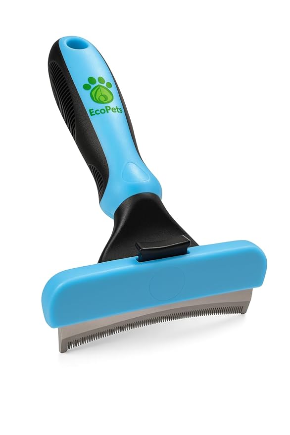 Large Pet Grooming Brush - Deshedding Dematting Tool, Undercoat Deshedding for Dogs & Cats, Extra-Wide and Curved Grooming Brush & Deshedder Comb for Long Hair, Reduces Shedding-Mewly Pet