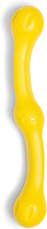 WEST PAW Zogoflex Echo Zwig Squeezy Dog Fetching Stick – Bouncy, Hollow, Squishy Interactive Toy for Puppies, Large Dogs – Floatable Stick, Lightweight Chewy Toy for Catch – 13.75” Dandelion Yellow-Mewly Pet