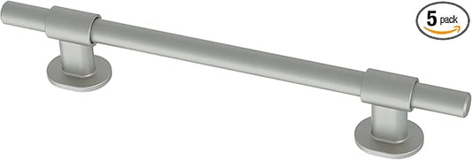 Franklin Brass Adjusta-Pull (5-Pack) Adjustable Drawer Pulls | Fits 1-3/8 to 6-5/16 Inch Hole Centers | Satin Nickel Cabinet Handles| Francisco P44365-SNM-B