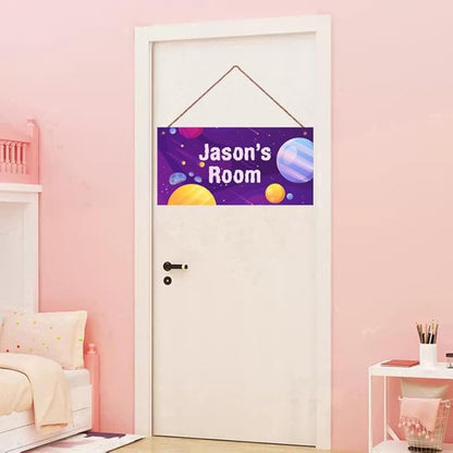 Personalized Sign Galaxy Decor For Boys Room, Stars Themed Bedroom Decor, Outer Space Room Decor, Universe Decorations For Kids Room Nursery Little Man Cave