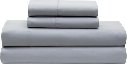 7 Piece Comforter Set Bed in a Bag Ombre Pintuck Design All Season Soft Down Alternative Bedding Comforter Set & Luxurious Matching Bed Sheets & Pillow Shams, Ombre Pintuck Gray, Queen