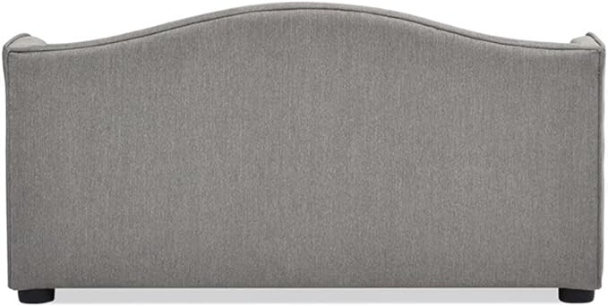 Pemberly Row 35" Tufted Wingback Pet Sofa Bed Medium Uptown Gray-Mewly Pet