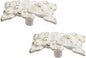 2Pcs Euro Rose Decorative Cabinet Knobs Handles Pulls Ivory Drawer Knobs Handles Pulls Vintage Kitchen Flower Drawer Dresser Vanity Nightstand Cupboard Wardrobe Pull Single Hole Knobs