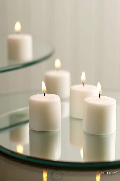 Hosley Set of 360 Unscented White Votive Candles – Bulk Pack, Clean-Burning, Long-Lasting 10-12 Hour Burn Time – Ideal for Weddings, Home Décor, Spa, and Events