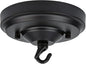 Light Canopy Kit, 6IN Chandelier Kit with Hook, Matte Black Ceiling Metal for Pendant Light, Chandelier, Grow Plant, Max Load 33LBS