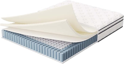Modway Jenna 10” Innerspring and Memory Foam Queen Mattress With Individually Encased Coils